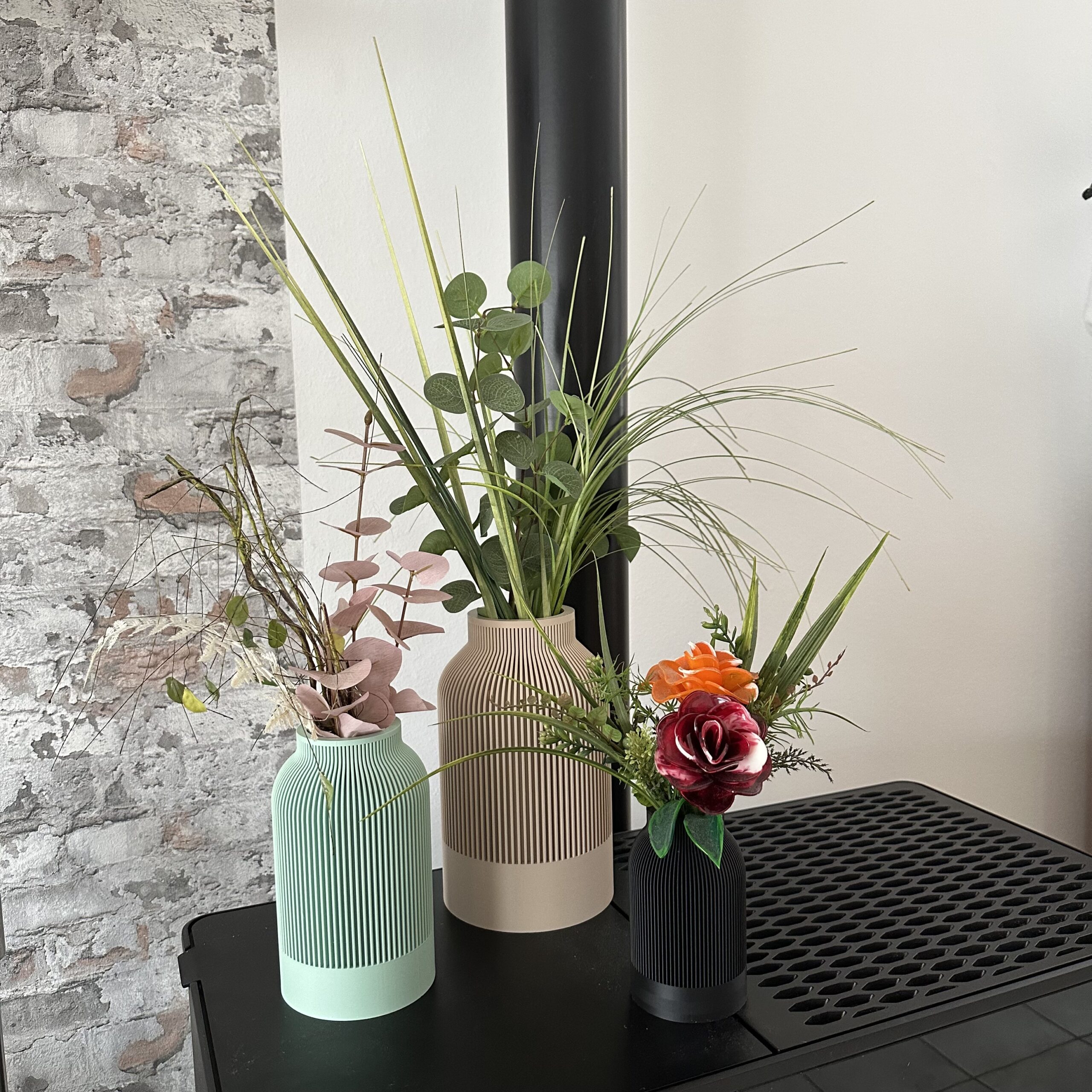 japandi vase "flaschenform"